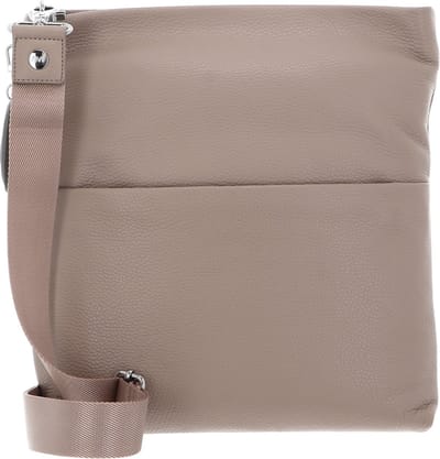 MANDARINA DUCK Leren Schoudertas Mellow Leather Crossover Bag Warm Taupe