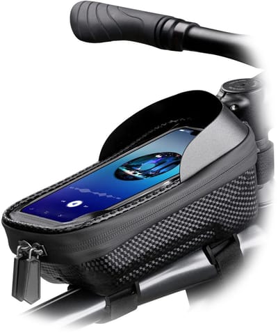 BikePro Telefoonhouder Fiets, E-Bike, Mountainbike, Racefiets - Waterdicht - Zadeltas - Fietstas - Frametas - GSM Houder - Fietshouder
