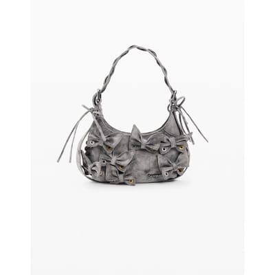 Desigual schoudertas Nickel Haiti Mini Shoulder Bag Dark Grey grijs