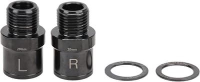 Fietspedalen Verlengstukken - Spindel Verhogers - Comfortabel Fietsen - Verstelbare Kettinglijn - 20mm - Zwart