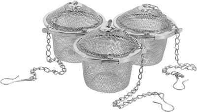 Reinigingsmandjes Set - Ultrasone Mandjes - Sieraden Reinigen - Roestvrij Staal - 3 Stuks - Zilverkleurig