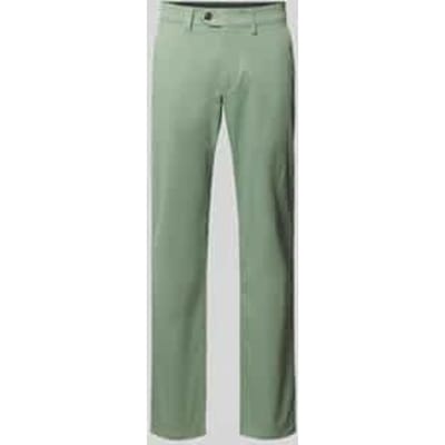 Regular fit stoffen broek met achterzakken
