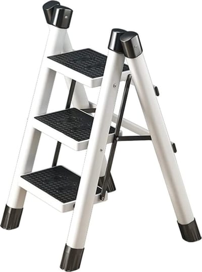 Opvouwbare 3-traps ladder met breed pedaal en stevige constructie