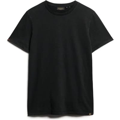 Superdry Slub T-shirt Met Korte Mouwen Zwart 2XL Man