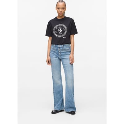 Karl Lagerfeld Flared Pocket Denim Washed Mid Blue Taglia: W25L30 | Pantaloni Outlet | Donna | Blu