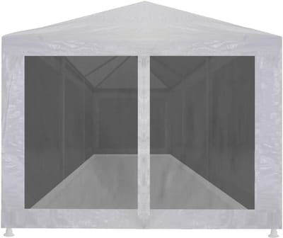 Feesttent met frame - Partytent gazen - Tuinfeesten organiseren - Met insectenwering - 9 x 3 meter - Wit
