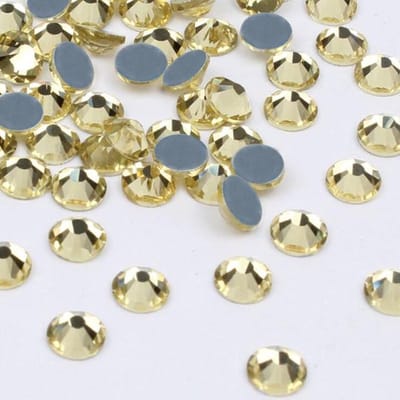 Hotfix Steentjes - 1440 stuks - SS12 - geel stenen glitters