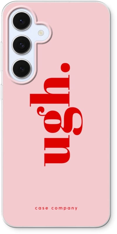 Case Company® - Hoesje geschikt voor Samsung Galaxy S24 FE hoesje - Ugh - Soft Cover Telefoonhoesje - Bescherming aan alle Kanten en Schermrand