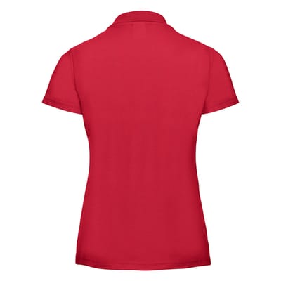 Russell Dames/Dames Klassiek Polycotton Poloshirt (Klassiek rood)