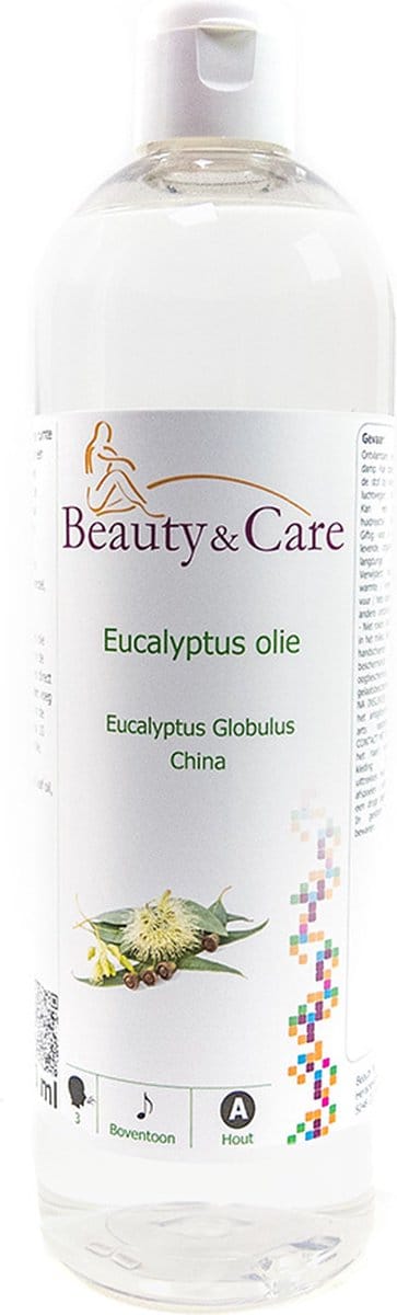 Beauty&Care® Eucalyptus Etherische olie - Eucalyptus - voor aromadiffusers, aromabranders en aromastones - Eucalyptus Globulus olie - 100% puur - Geuren met Etherische Olie - Verzorging & Accessoires - 500 ml fles