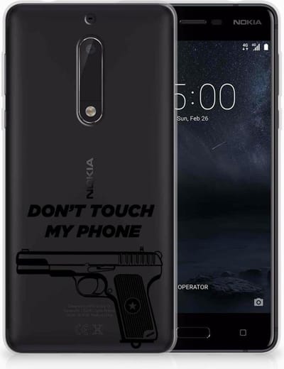 Nokia 5 Silicone-hoesje Pistol DTMP