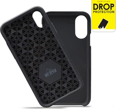 My Style Hoesje geschikt voor Apple iPhone X Telefoonhoesje Hardcase | My Style Tough Backcover Shockproof | Schokbestendig iPhone X Telefoonhoesje | Anti Shock Proof - Zwart