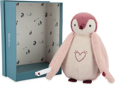 Kaloo Complices – Knuffel - Lampje - Pinguin - Kleur roze
