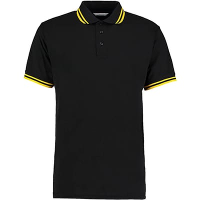 Poloshirt met contrasterende kraagrand Kustom Kit Classic Fit