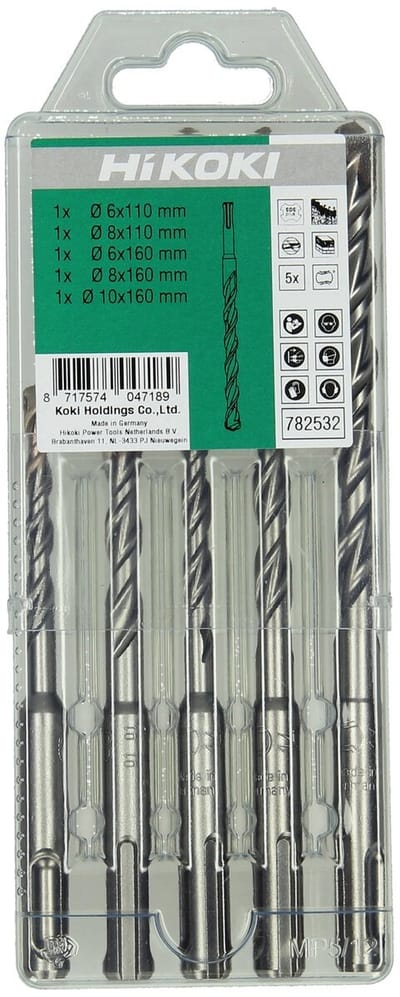 Hikoki Hitachi Borenset sds-plus multipack 5-delig 782532