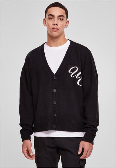 Urban Classics - Initials Cardigan - 3XL - Zwart