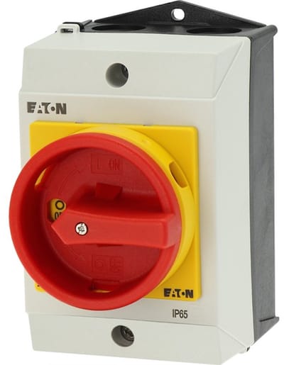 Eaton T0-1-8200/I1/SVB Onderhoudsschakelaar Voor bodembevestiging, Vergrendelbaar 690 V 1 x 90 ° Rood 1 stuk(s) Piece