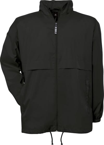 Windjas 'Air Men Windbreaker' B&C Collectie maat S Zwart