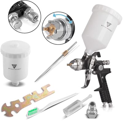STAHLWERK HVLP spuitpistool SG-600 ST met 1,4 mm mondstuk en 600 ml beker, professioneel spuitpistool | spuitpistool | spuitpistool