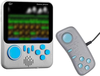 Dailygoody - Handheld-console - Draagbare gameconsole - 666 klassieke games - Grijs - Retro gaming - Geschikt voor jongeren - 3,5-inch kleurendisplay