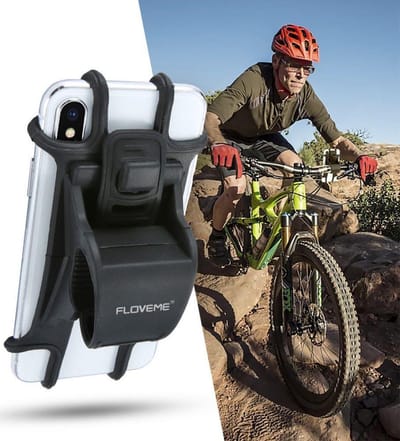 Universele en Schokbestendige Telefoonhouder Fiets/Mountainbike Zwart