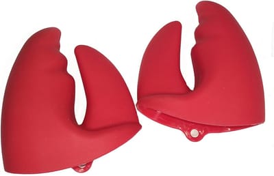 Ovenwanten, Kreeft Klauwen Potknijpers Pannenlappen Houders Hittebestendig voor Instant Pot Keuken Pannenlap of Bakken Houder Keuken Design Rood