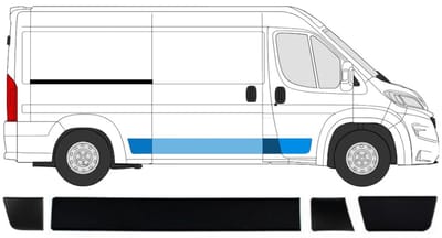 Sierlijsten set voor Fiat Ducato 2018- / Rechts