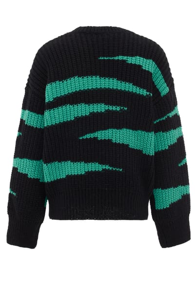 Mymo Jumper Dames zwart groen