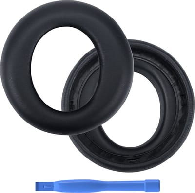 Vervangende Oorkussens voor Sony PlayStation 5 Pulse Elite Wireless Hoofdtelefoon PS5 van MMOBIEL – Memory Foam en Protein PU Koptelefoon Oorkussens - Noise Isolation Hoofdtelefoon Earpads – Zwart