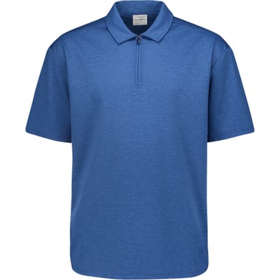 No Excess Polo Zip Melange Cobalt Größe: S | Poloshirts Outlet | Herren