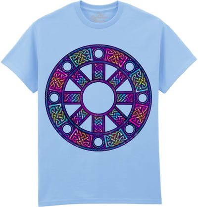 Celtic Wheel The Coloured House T-shirt M