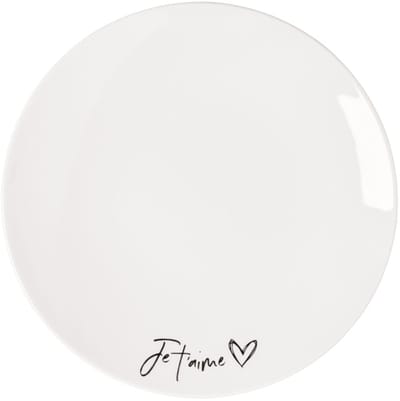 Frühstücksteller Je t'aime Statement ø 21,2 cm