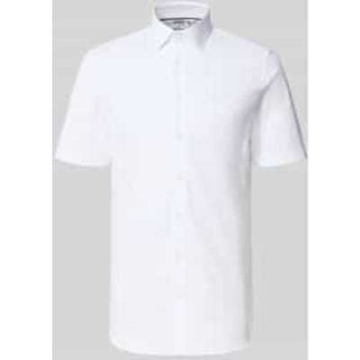 slim fit zakelijk hemd met kentkraag