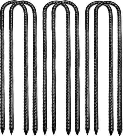 Dailygoods - 6 Stuks Verzinkte Grondankers voor Tent en Tuin