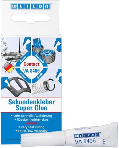 WEICON Contact VA 8406 – Cyanoacrylaatlijm – 3 g – transparant
