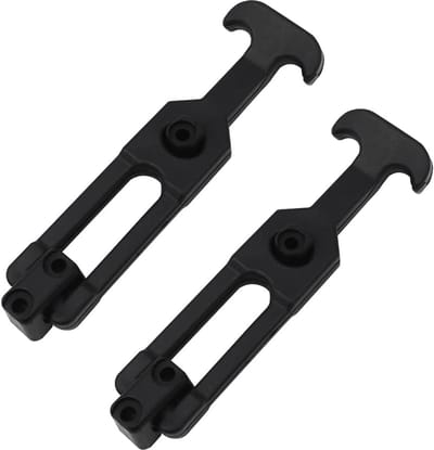 Flexibele T-Handvat Grepen - Rubberen Sluitingen - Gereedschapskisten Beveiligen - Trillingsdempend Elastomeer - 13cm Lengte - Zwart