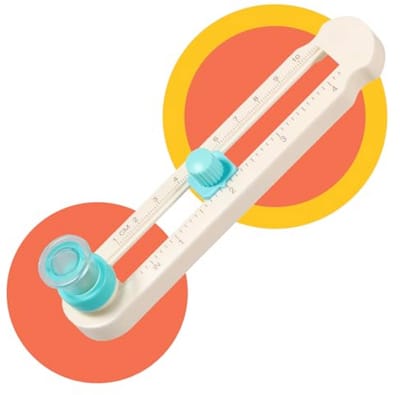 Verstelbare Cirkel Snijder voor Papier - Roterende Cirkelsnijder voor DIY Handwerk (Diameter 2-20 cm)