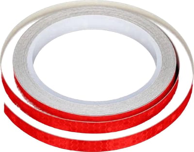 Scoby – Reflecterende tape – Veiligheidsstickers – Reflector Tape – Auto & Fiets – 5 meter – Rood