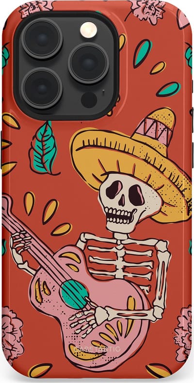 Casetastic hoesje geschikt voor Apple iPhone 15 Pro - MagSafe - Dubbellaagse bescherming - Muziekbot - Fashion Case - Terracotta Taupe