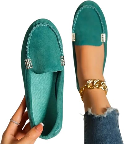 Bovista Loafers Dames - Met Hak - Damesschoenen - Instappers - Blauw - Maat 36