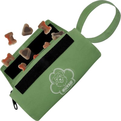 DoggyDish Patso Beloningstasje voor Trainingssnoepjes 18x7cm Groen - Apporteer speelgoed - Dummy