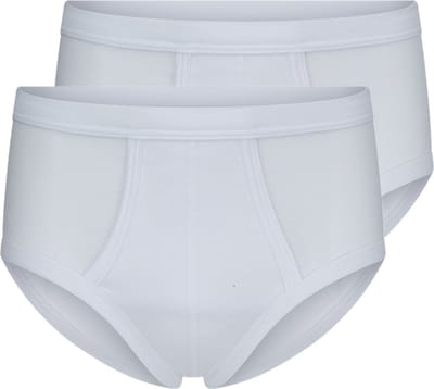 Beeren heren slip - 2-pack - wit - katooen - ondergoed klassiek - onderbroeken M
