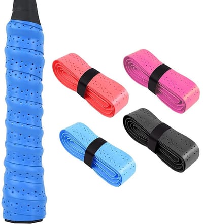 Store_8 - Gripband anti-slip - Duurzame kwaliteit - Kleur: zwart, rood, paars, blauw - Perfect voor badminton en tennis - 4 stuks - Ideaal voor squash