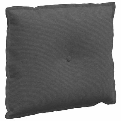 vidaXL - Rugkussen - Donkergrijs - 60 - x - 50 - cm - Corduroy - stof