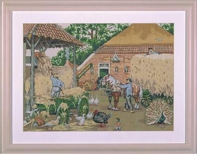 borduurpakket 12106 cornelis jetses, hooi komt binnen