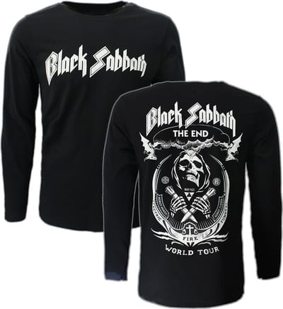 Black Sabbath The End Vintage Longsleeve T-Shirt - Officiële Merchandise - S