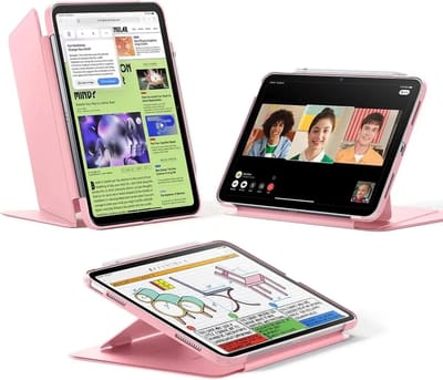 ESR Flip Hybrid Apple Geschikt voor iPad 11 (2025) A16 / iPad 10.9 (2022) Hoes Book Case Roze