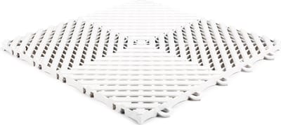 Rubbermagazijn - PVC tegel Wit - 25 tegels - Per 2,25 m² - 30x30cm - Dikte 1,5 cm - garagevloer - vloer voor beurzen - showroomvloer