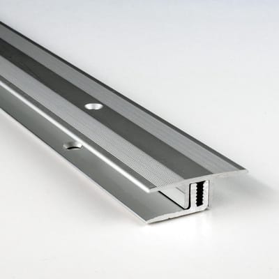 Overgangsprofiel Aluminium - Afdekprofiel Vloer - Vloeren Afwerken - Verstelbare Hoogte - 33 x 1000 mm - Zilver