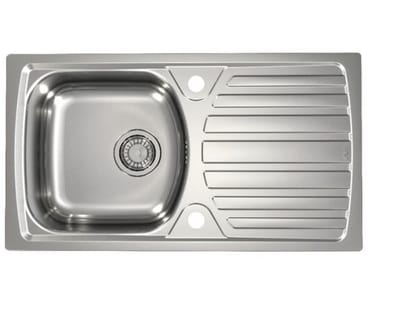 Alveus Basic - Spoelbak 78x44 cm, odtok 9 cm, rvs 1136539